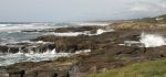 Waves Crashing on Rocks