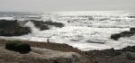 Waves Crashing on Rocks