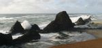 Waves Crashing on Seal Rocks, near Waldport, OR