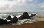 Waves Crashing on Seal Rocks, near Waldport, OR