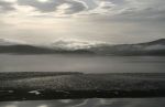 Foggy Alsea Bay at Low Tide, Waldport, OR
