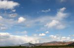 Beautiful Clouds over Crops Being Watered