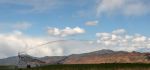 Beautiful Clouds over Crops Being Watered